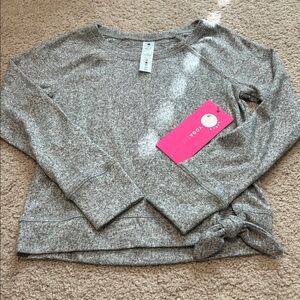 Yogalicious Heather Gray Long Sleeve Top